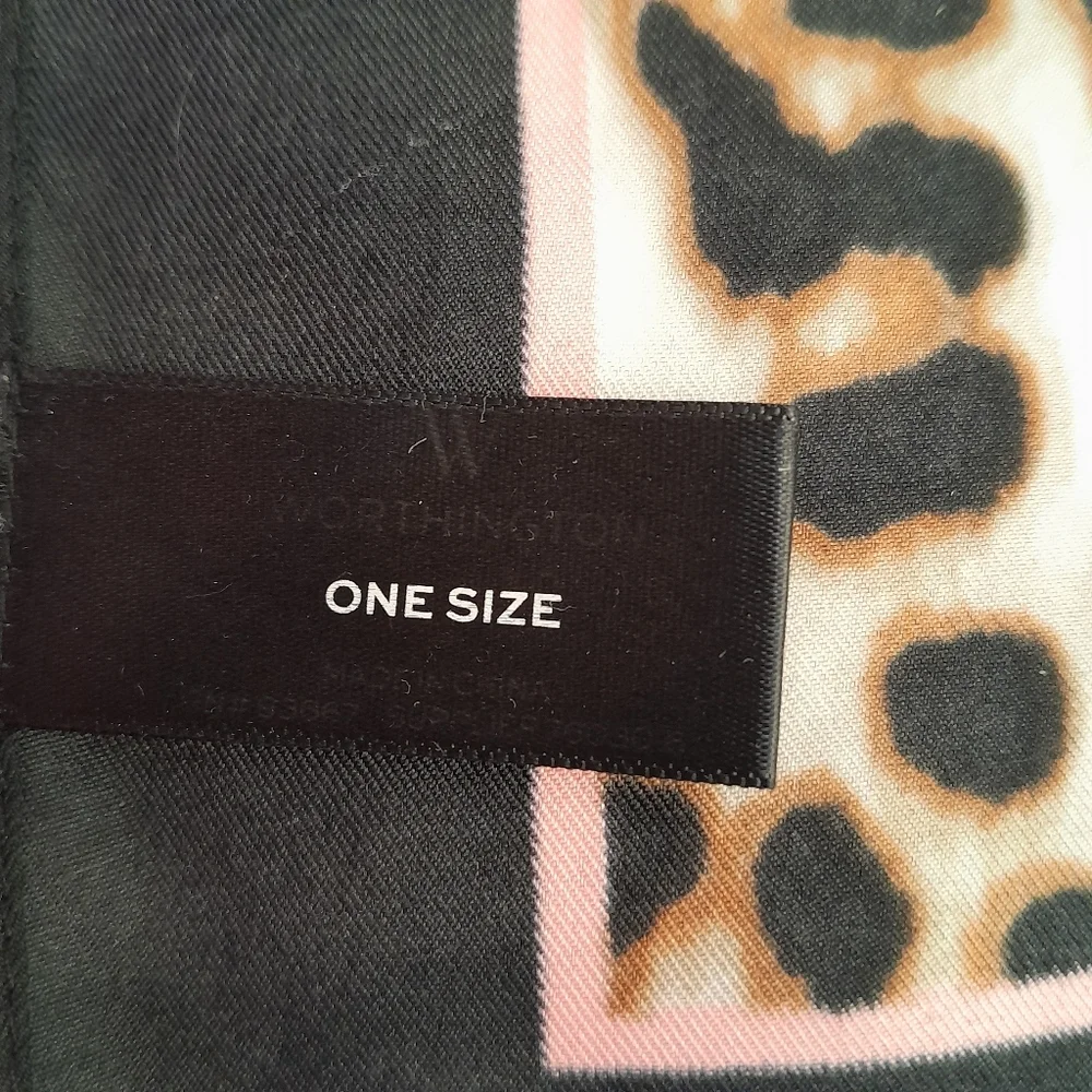Leopard & Houndstooth Patterned Scarves